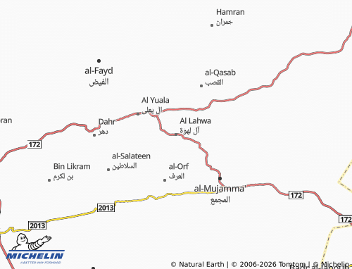 MICHELIN-Landkarte Al Lahwa - ViaMichelin