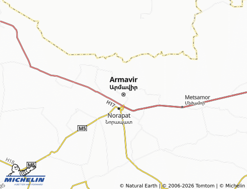MICHELIN Armavir map - ViaMichelin