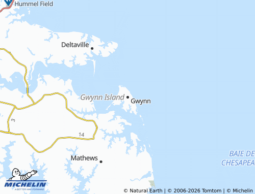 Carte MICHELIN Gwynn - ViaMichelin