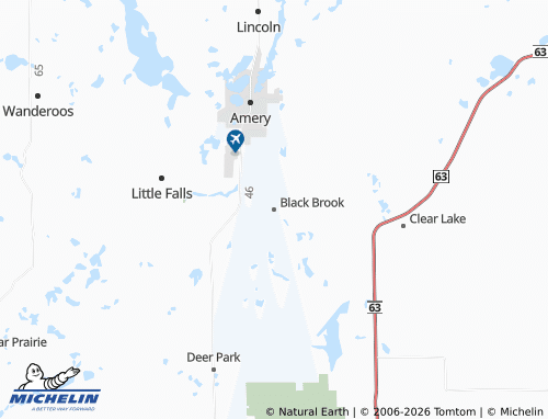Mapa MICHELIN Black Brook - ViaMichelin