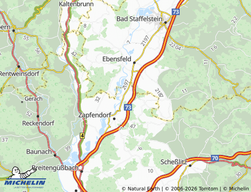 Mapa MICHELIN Unterleiterbach - ViaMichelin