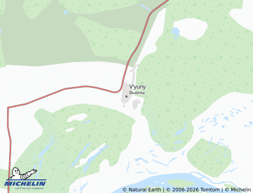 MICHELIN-Landkarte V'yuny - ViaMichelin
