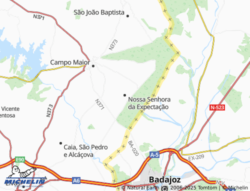 MICHELIN Nossa Senhora da Expectação map - ViaMichelin