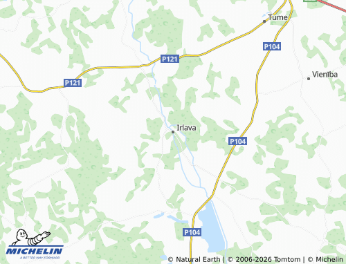 Mapa MICHELIN Irlavas pagasts - ViaMichelin