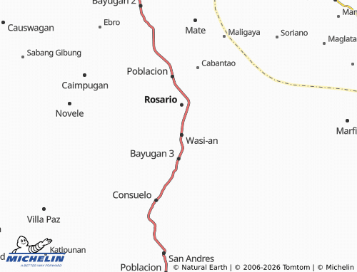 MICHELIN Cabawan map - ViaMichelin