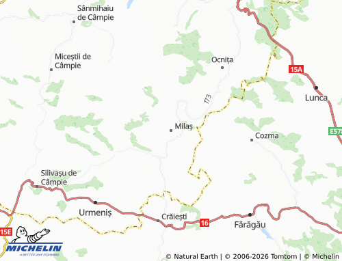 MICHELIN Milaș map - ViaMichelin