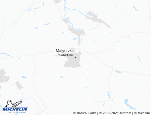 MICHELIN Malynivka map - ViaMichelin