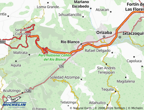 Mappa MICHELIN Ciudad Mendoza - ViaMichelin