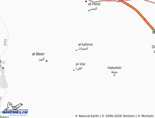 MICHELIN-Landkarte al-Bilad al-Wusta - ViaMichelin