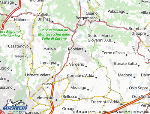 MICHELIN-Landkarte Brugarolo - ViaMichelin