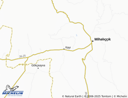 MICHELIN Kayı map - ViaMichelin