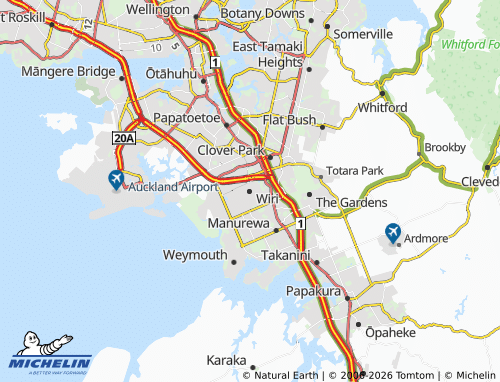Mapa MICHELIN Wiri - ViaMichelin