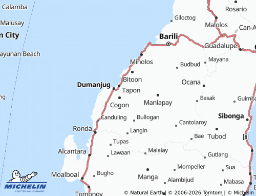 MICHELIN Paculob map - ViaMichelin