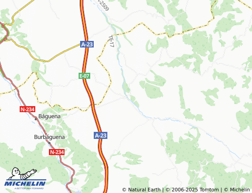 MICHELIN-Landkarte Ferreruela de Huerva - ViaMichelin