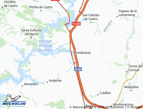 MICHELIN Montamarta map - ViaMichelin