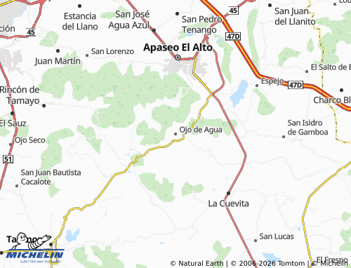 Mappa MICHELIN Ojo de Agua - ViaMichelin