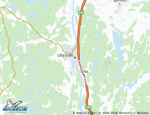 Carte MICHELIN Lilla Edet - ViaMichelin
