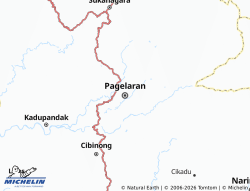MICHELIN Pagelaran map - ViaMichelin