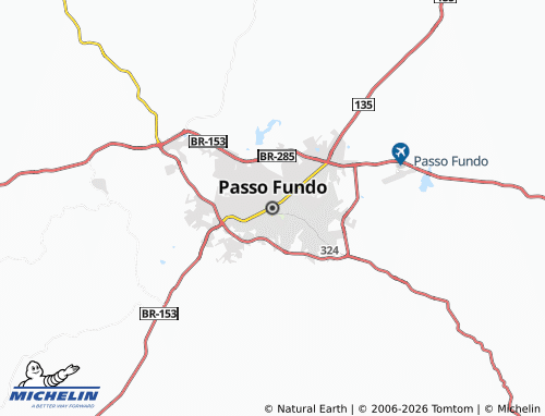 Mapa MICHELIN Passo Fundo - ViaMichelin