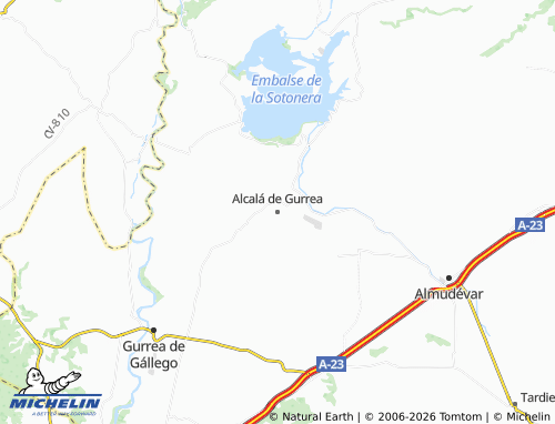 MICHELIN-Landkarte Alcalá de Gurrea - ViaMichelin