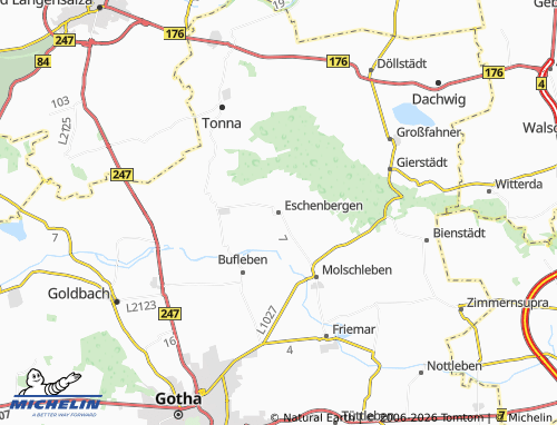 MICHELIN-Landkarte Eschenbergen - ViaMichelin
