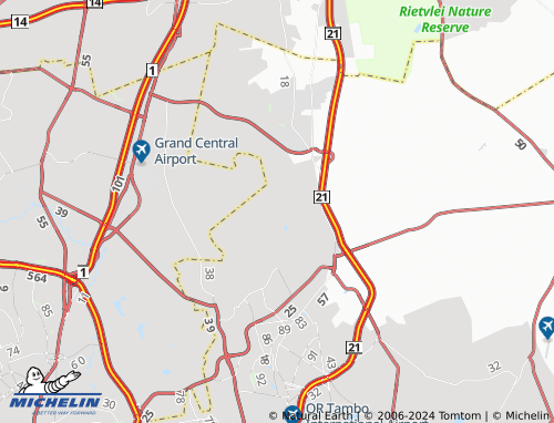 MICHELIN Tembisa map - ViaMichelin