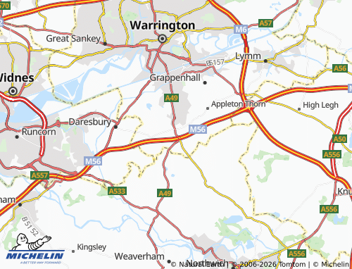 Carte MICHELIN Stretton - ViaMichelin