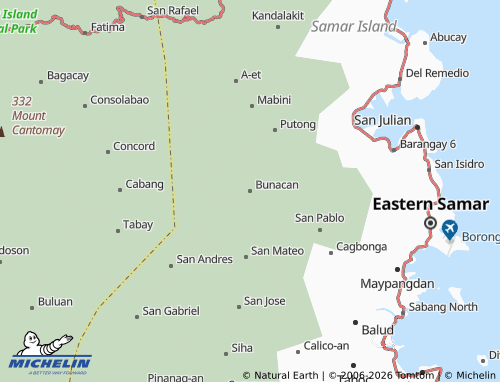 MICHELIN Bunacan map - ViaMichelin