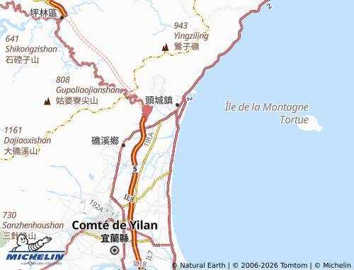 MICHELIN Sanbaojhu map - ViaMichelin
