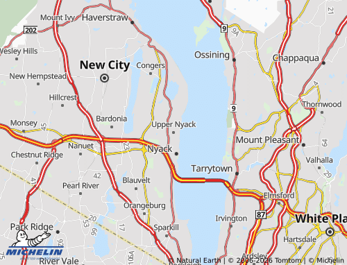Mapa MICHELIN Upper Nyack - ViaMichelin