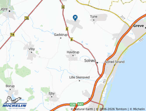 MICHELIN Havdrup map - ViaMichelin