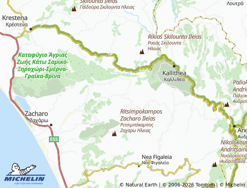 Carte MICHELIN Chrysochori - ViaMichelin
