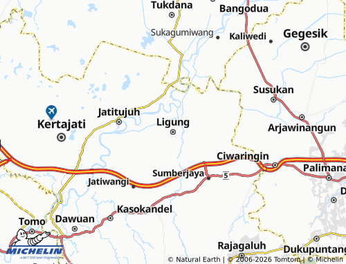 MICHELIN-Landkarte Ligung - ViaMichelin