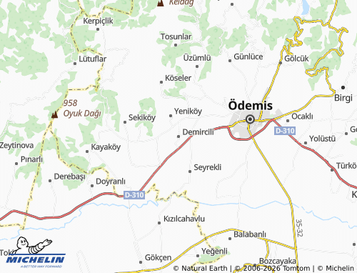 Mappa MICHELIN Demircili - ViaMichelin