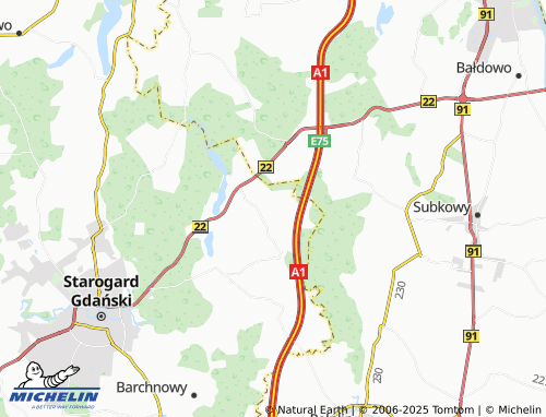 MICHELIN Helenowo map - ViaMichelin