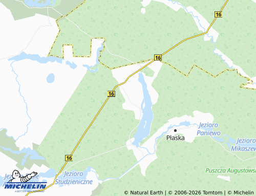 MICHELIN Dalny Las map - ViaMichelin