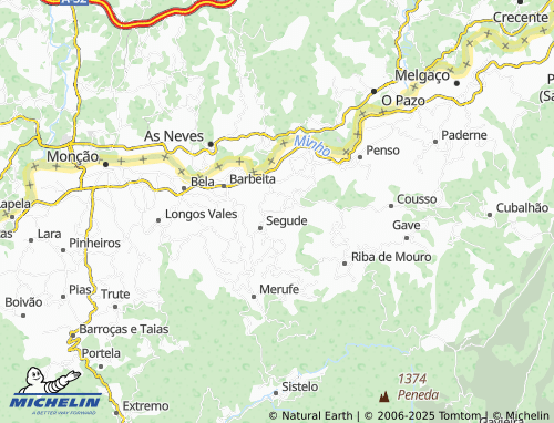 MICHELIN Ventoso map - ViaMichelin