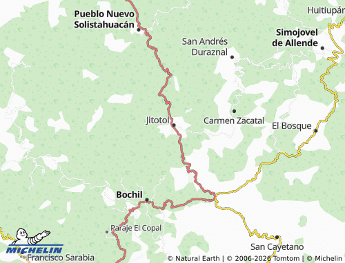 Mapa MICHELIN Poblado Benito Juárez - ViaMichelin