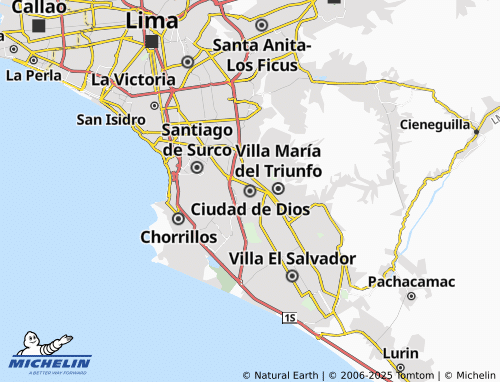 MICHELIN Ciudad de Dios map - ViaMichelin