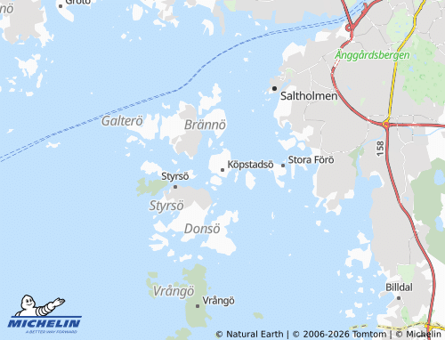 Carte MICHELIN Köpstadsö - ViaMichelin