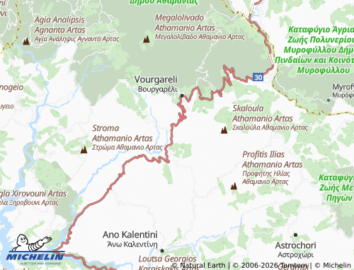 MICHELIN Potamia map - ViaMichelin