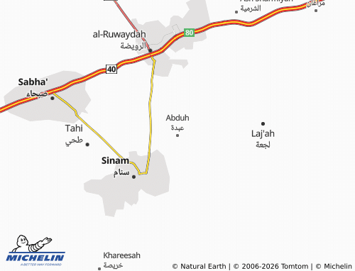 MICHELIN Abdah map - ViaMichelin