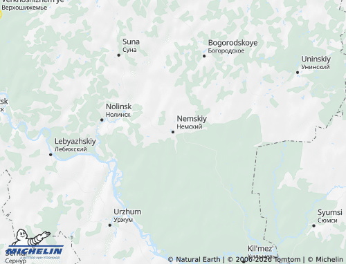 MICHELIN-Landkarte Nemski Rajon - ViaMichelin