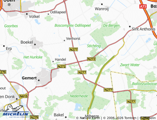 MICHELIN Elsendorp map - ViaMichelin
