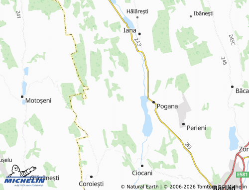 MICHELIN Cârjoani map - ViaMichelin