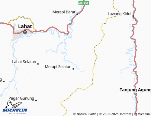 MICHELIN Suka Merindu map - ViaMichelin