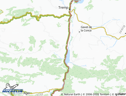 Mapa MICHELIN Castell de Mur - ViaMichelin