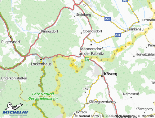 Mappa MICHELIN Rattersdorf - ViaMichelin