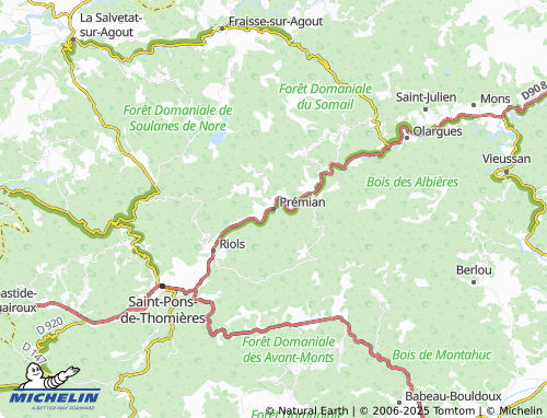 MICHELIN Prémian map - ViaMichelin