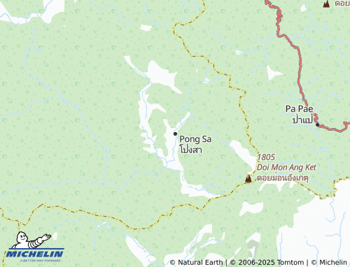 MICHELIN Pong Sa map - ViaMichelin